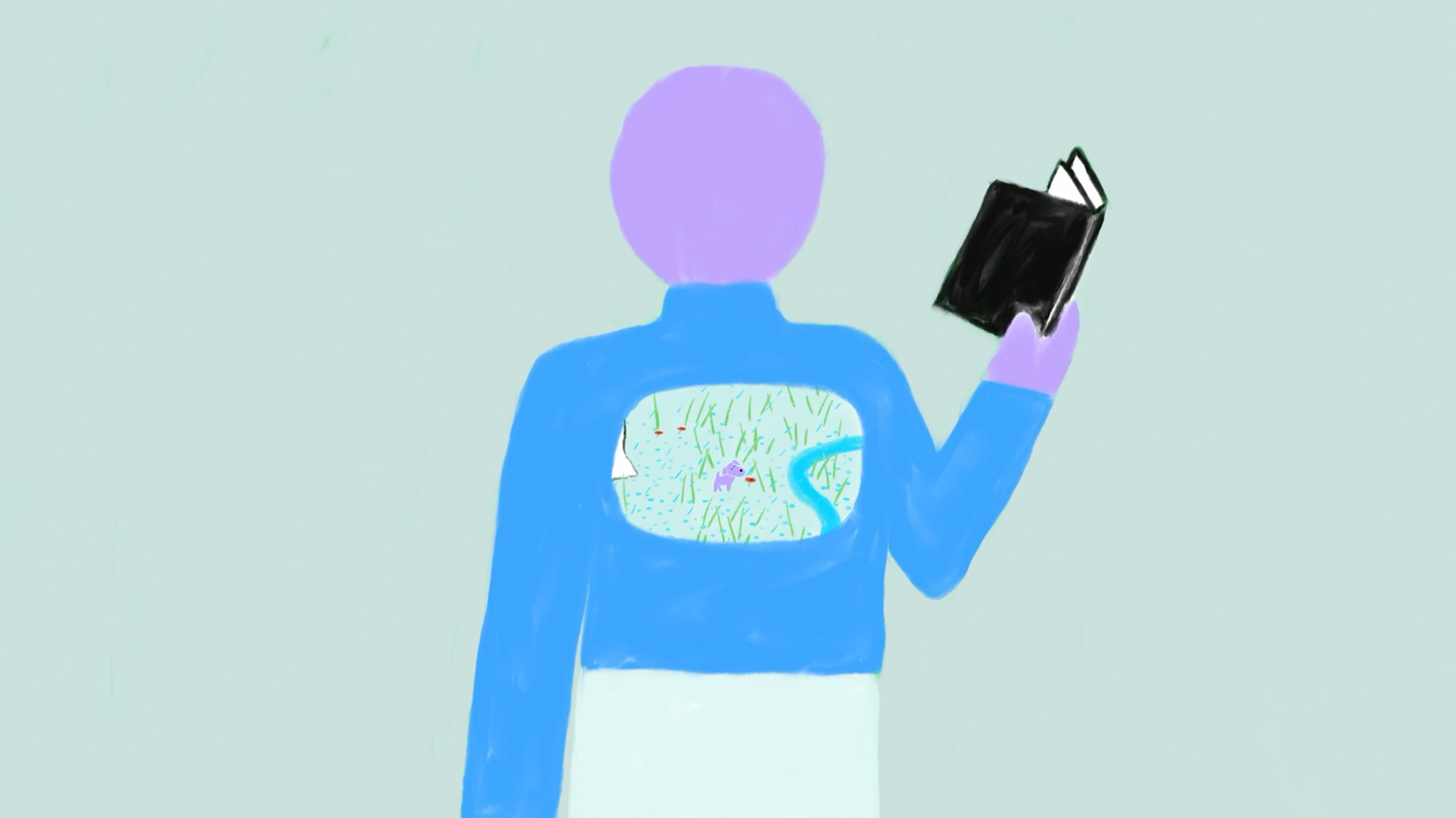 Panoramic illustration for Journey to the Brain